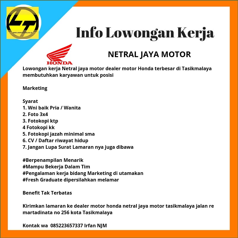 Loker Tasikmalaya