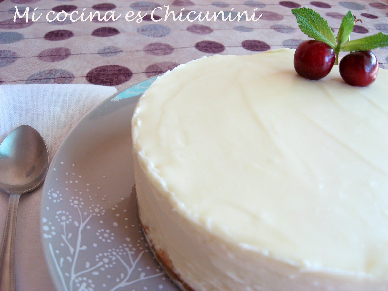 Mi cocina es Chicunini Tarta de chocolate blanco y queso