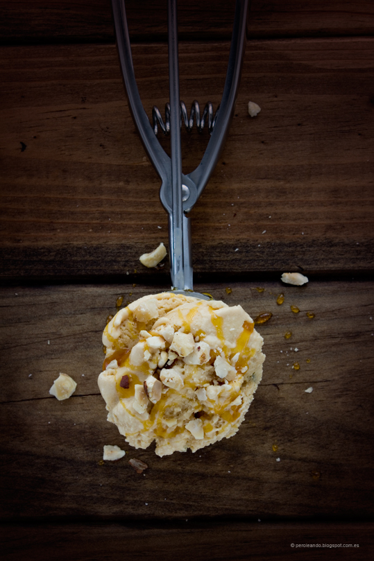 Helado de leche quemada