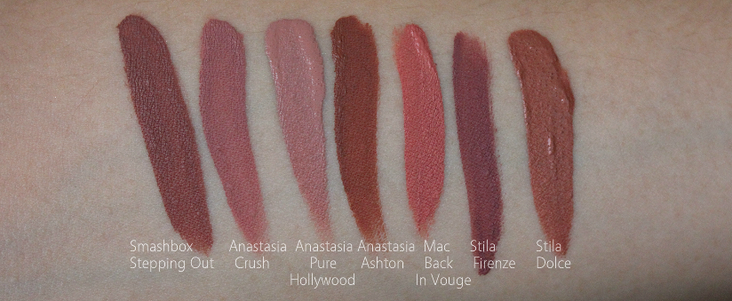 Smashbox Always On Matte Liquid Lipstick, Stepping Out, Girl Gang Swatch Review