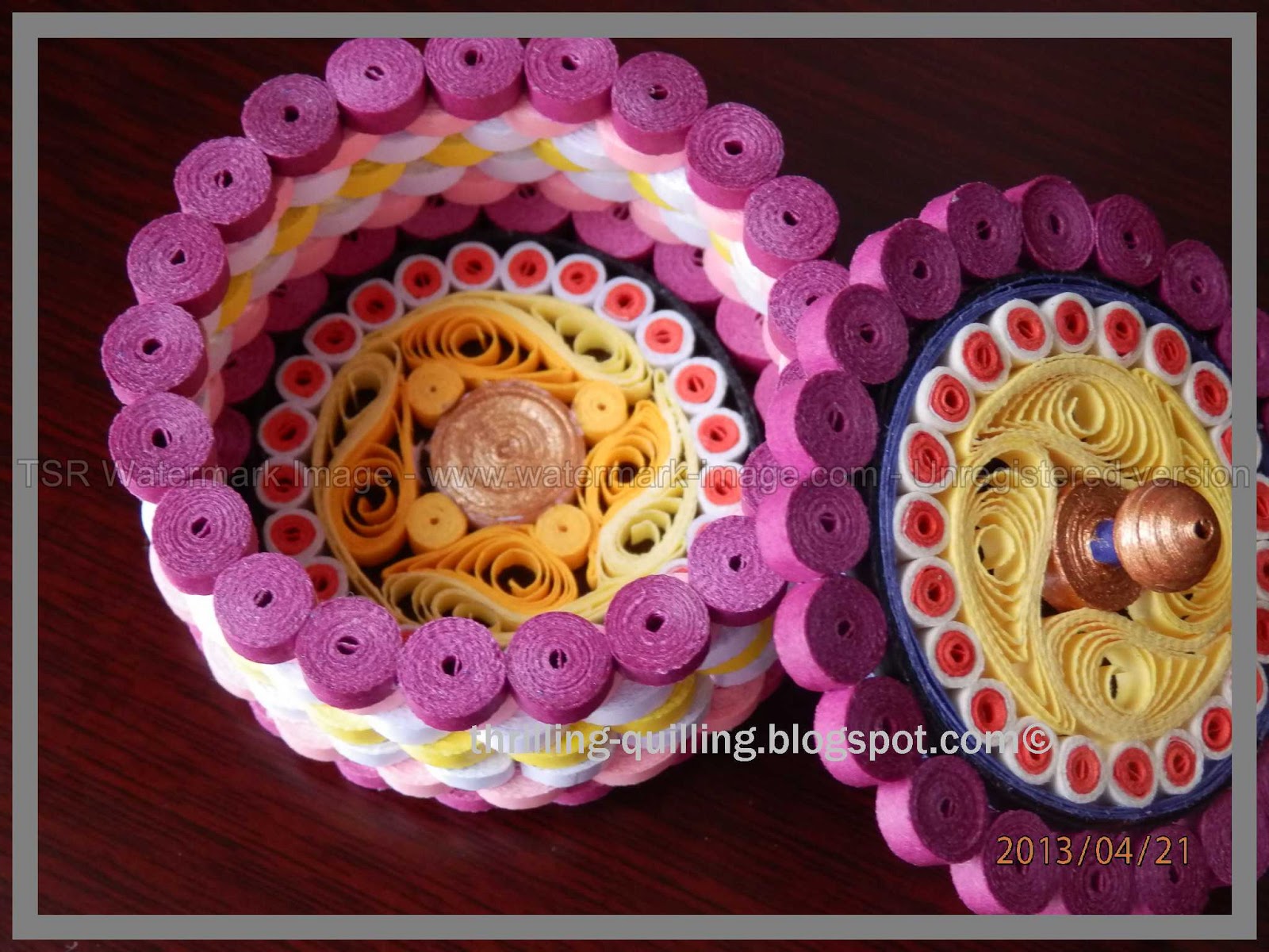 Thrilling Quilling Jewellery Box