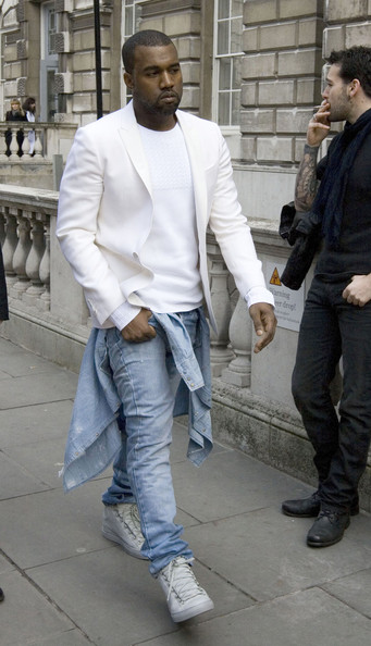 GUMBI`S BLOG: Kanye West wearing Grey Balenciaga Arena Sneakers for ...
