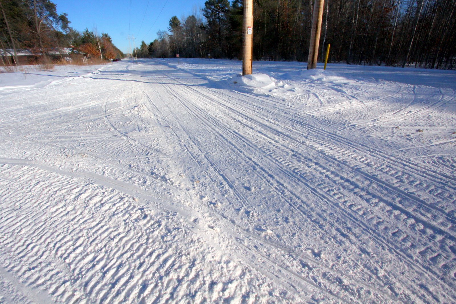 Rustic Reports by Rustic Manor, St Germain, WI Snowmobile Trail behind