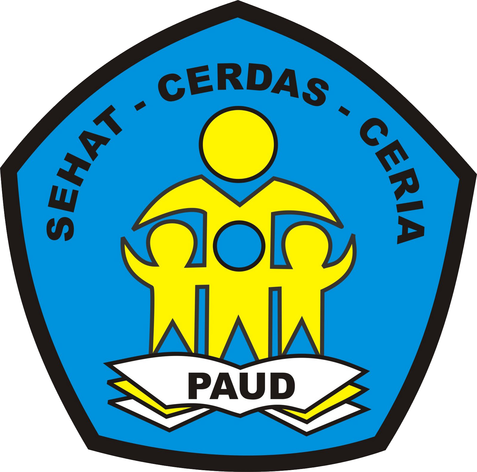 3 Logo Paud Format Png Berwarna Hitam Putih Grafis Media