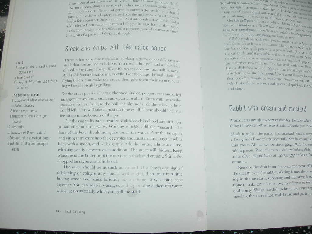 Recipe Book Lover Bearnaise Sauce Nigel Slater