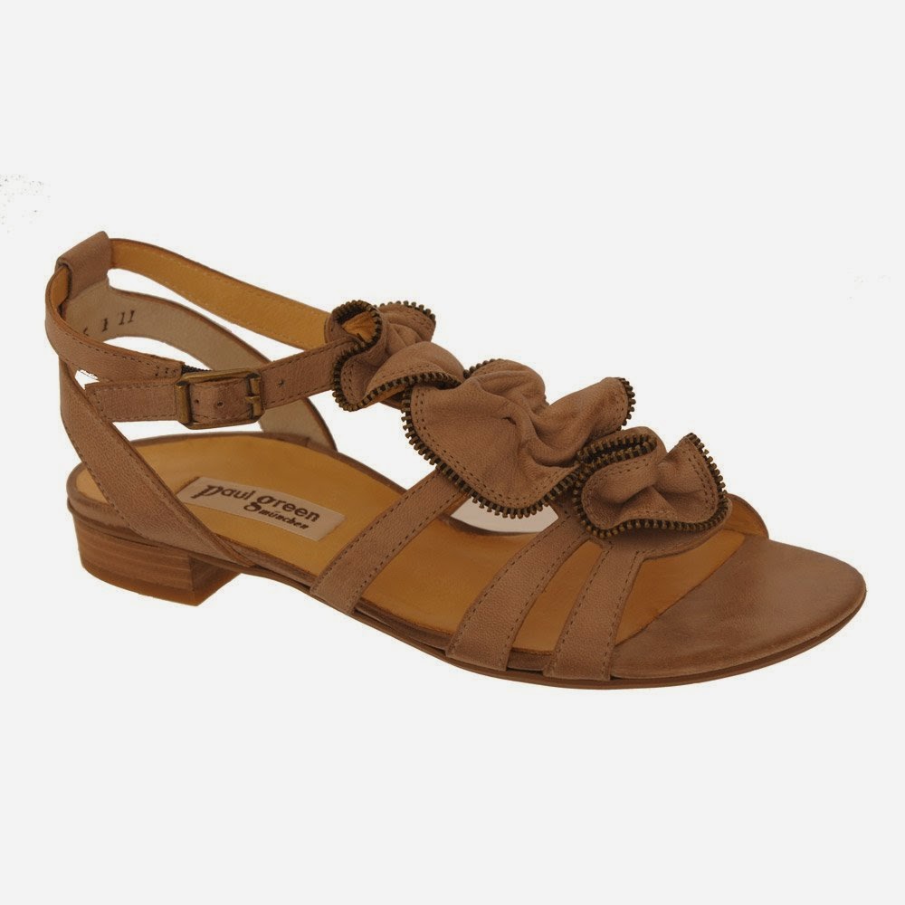 The Greatest Sandals Product: Sandals Paul Green Ruffle White Ladies