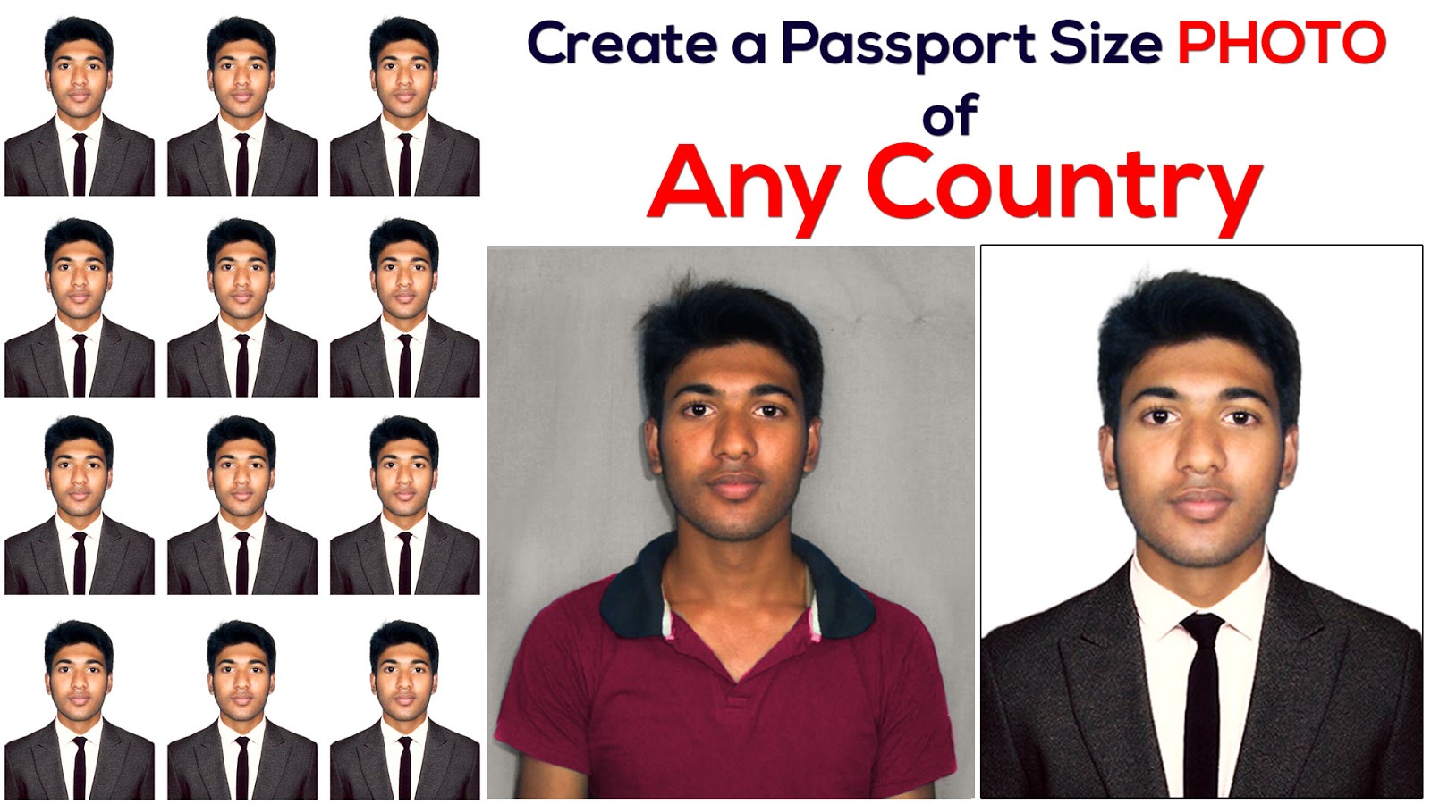 How to Create a Passport Size Photo | Change Shirt and use Suit (Coat Tie)  In Photoshop - MaxpoinT Hridoy | Graphic Design Tutorial | Learn More-Earn  More