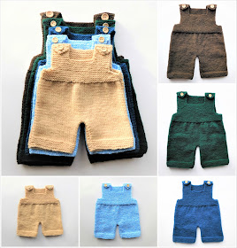 Marianna's Lazy Daisy Days: DUNGAREWS - Baby's Shortie Dungarees