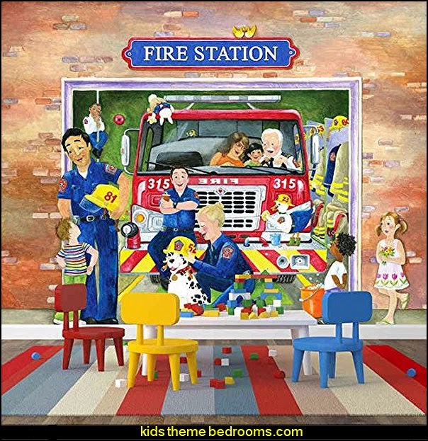 Decorating theme bedrooms Maries Manor fire truck bedroom decor