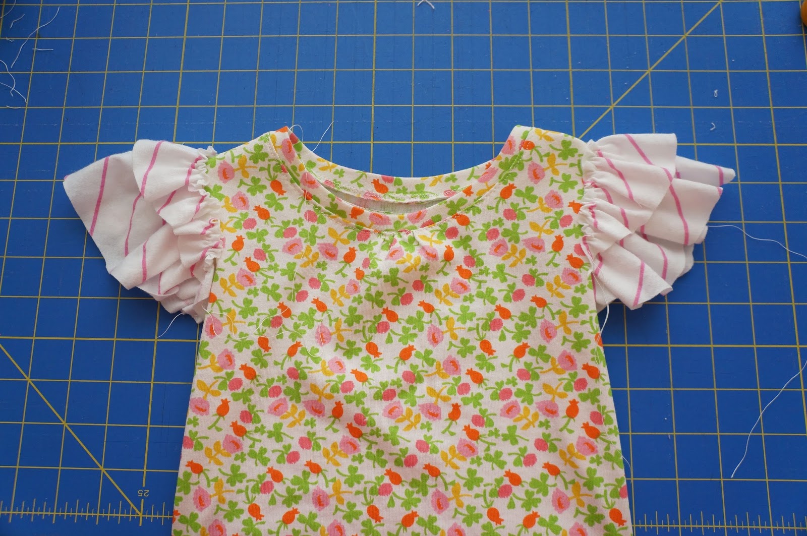 butterfly ruffle sleeve tutorial see kate sew