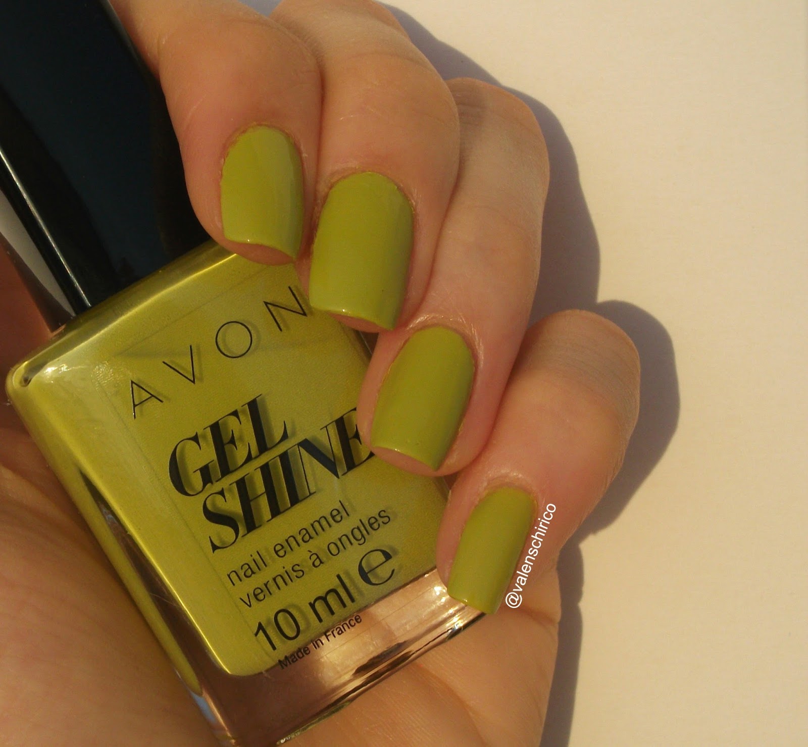 Avon GEL SHINE nail polish in Citronised (Citronized), review and