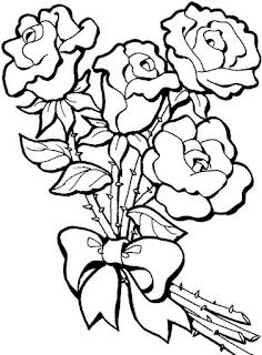 Mewarnai Gambar Bunga Belajar Mawar Anak Perempuan Menggambar