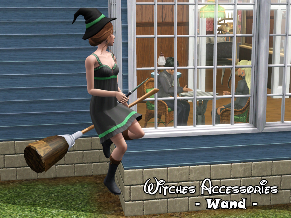 In order to make my witches poses I had to create accessories that would be...