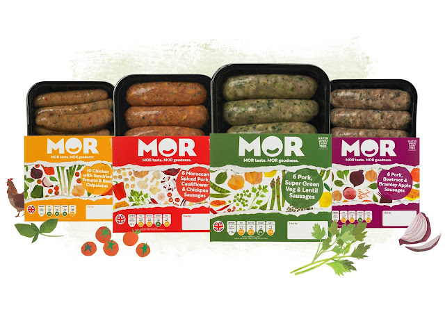 Flavours of gluten free MOR sausages