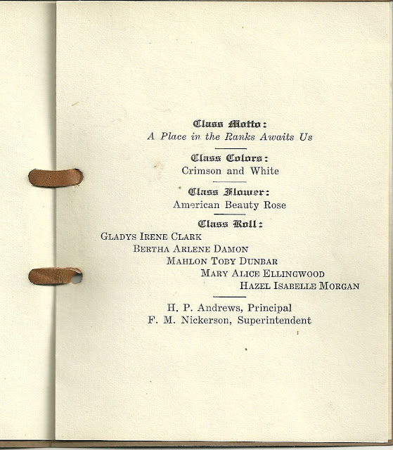 Heirlooms Reunited 1921 Commencement Exercises, Winterport Maine High