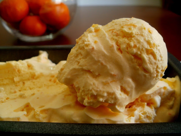 Helado de Mandarina (receta con y sin máquina heladera)