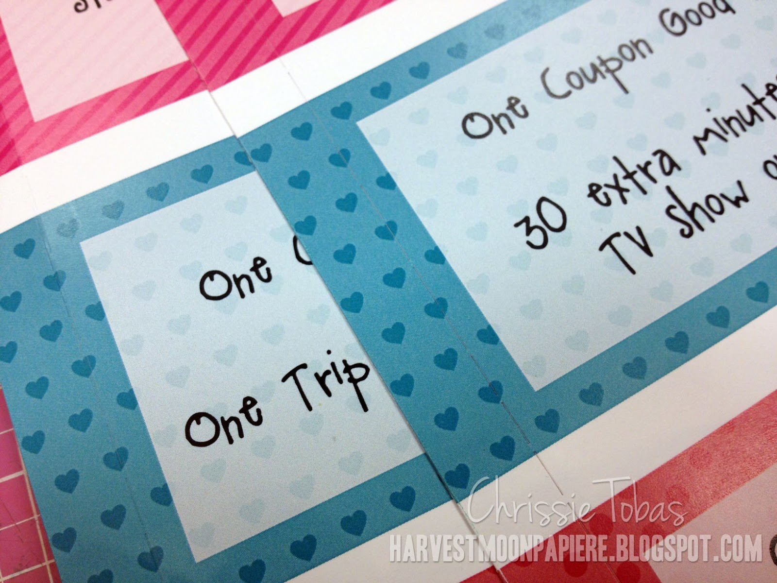 Harvest Moon Papiere: Valentine's Day Coupon Book (For Kiddos)