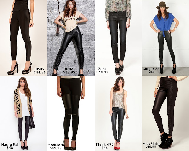 Frills and Thrills: The Leather Leggings Trend