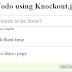 Todo Using Knockout.js