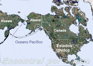 Localizao do Alasca no Mapa.