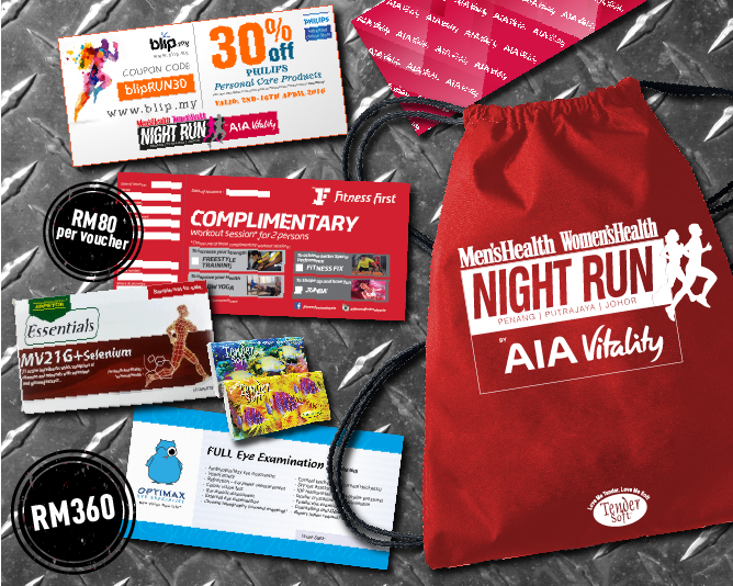 RUNNING WITH PASSION What's in Men's Health/ Wome's Health Night Run