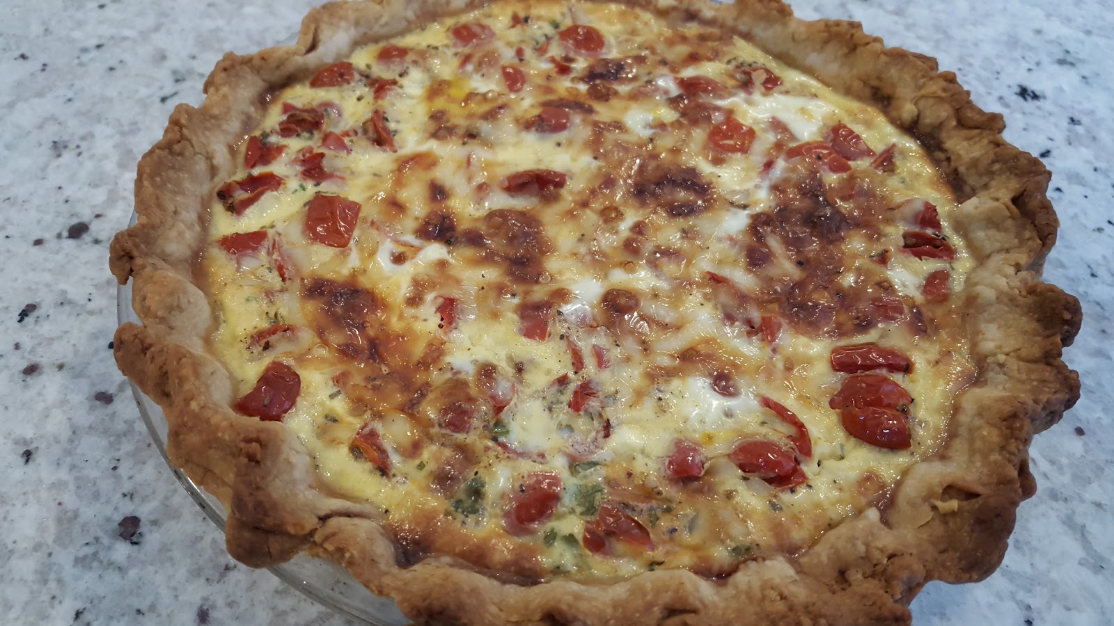 Tomato and Corn Quiche