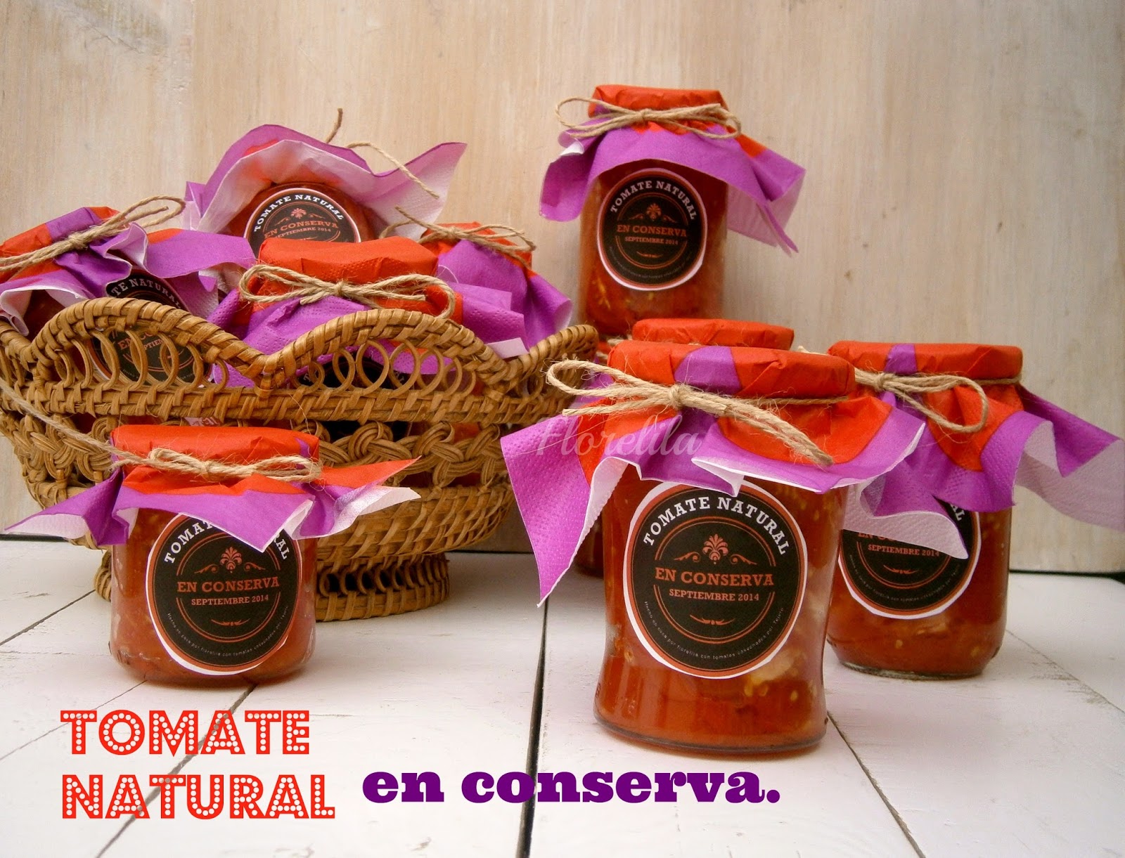 Florelila, recetas y aficiones....by Toñi Navarro Tomate natural en