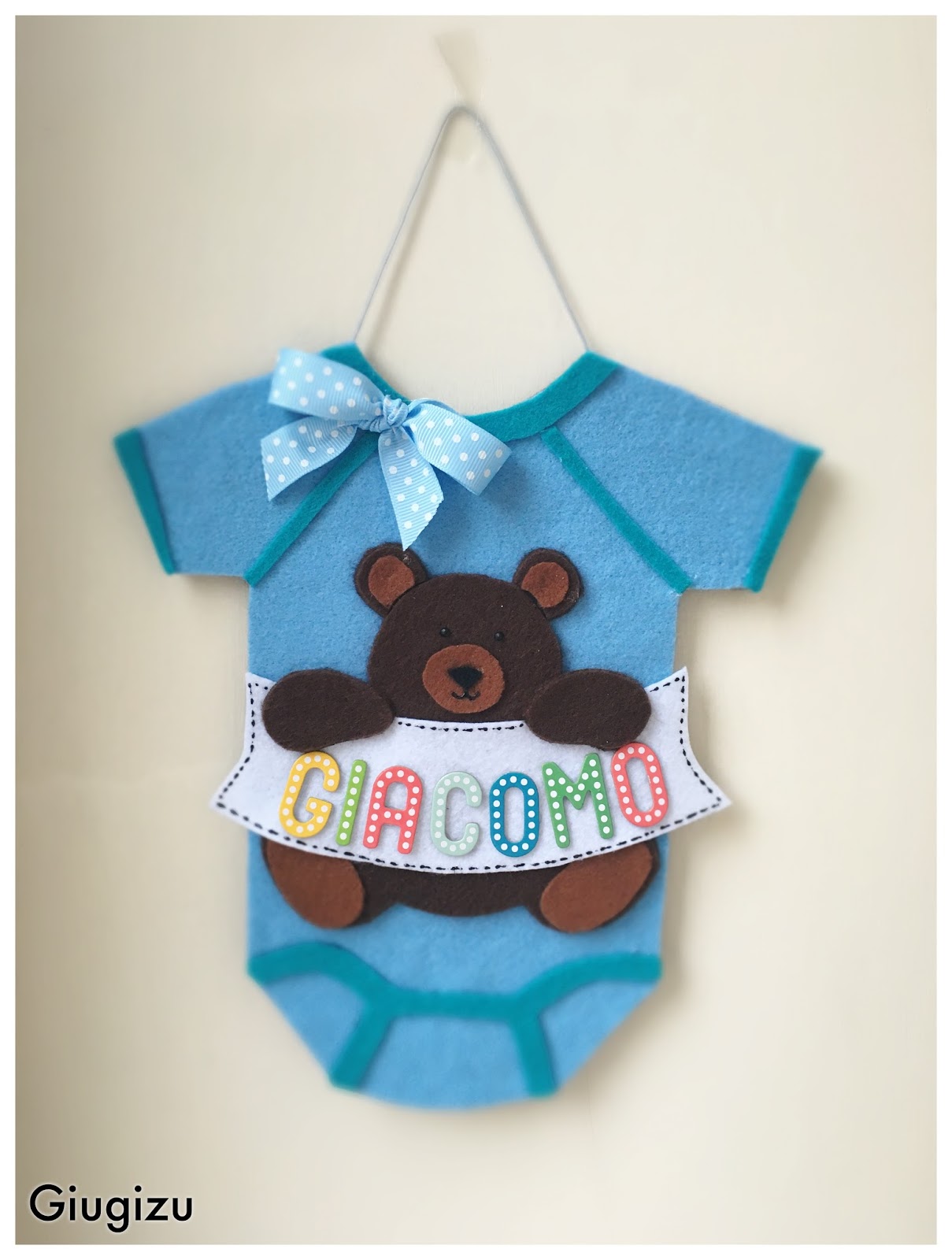 D I Y Onesie Birth Wreath Fiocco Nascita Fai Da Te Con Tutina