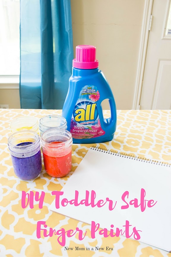 DIY Toddler Safe Finger Paints — New Mom in a New Era