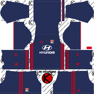 Olympique Lyonnais 2018/19 Kit - Dream League Soccer Kits