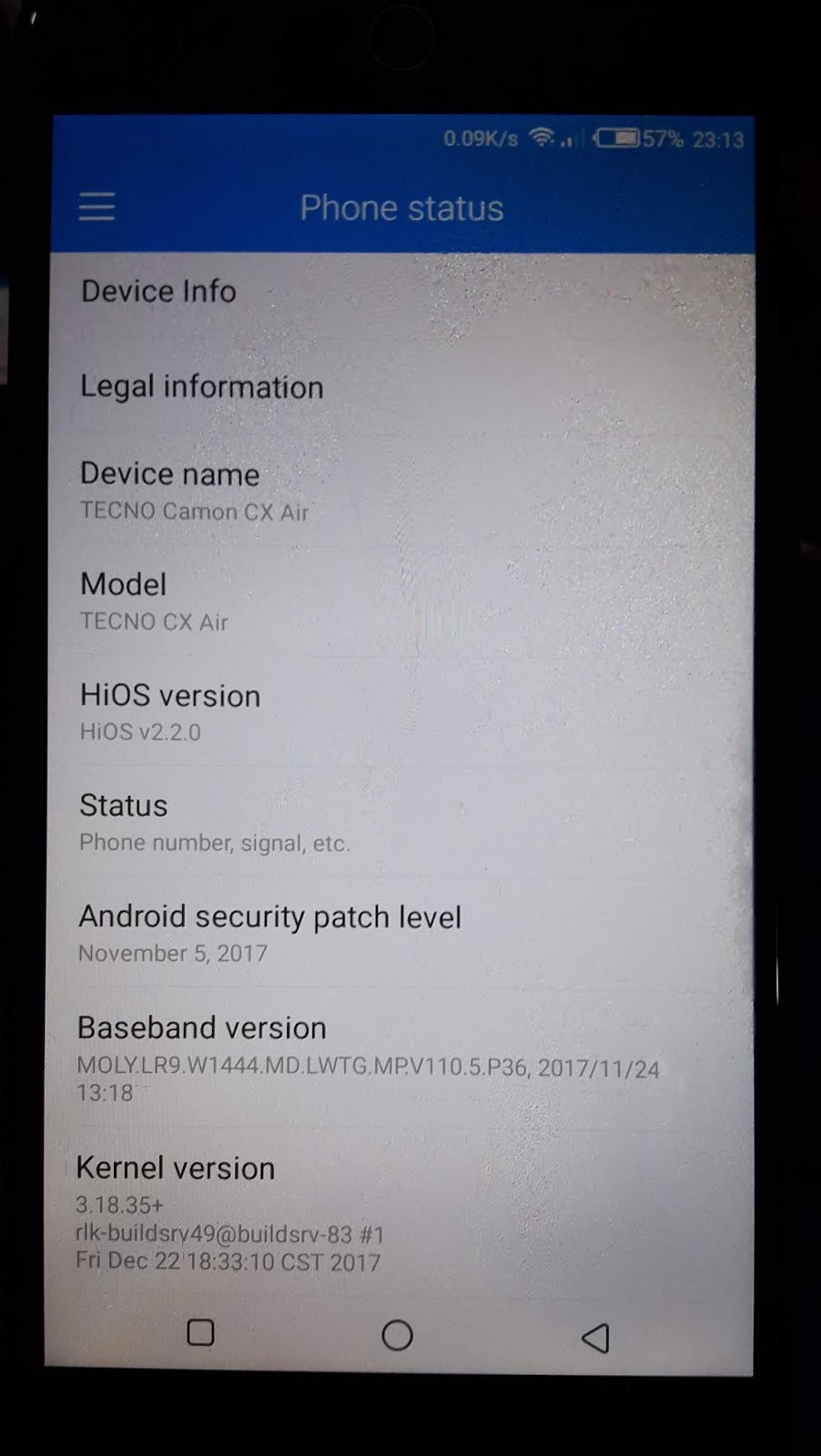 TECNO CX AIR Customer Care FIRMWARE FLASH FILE MT6737M 7.0 100 TESTED