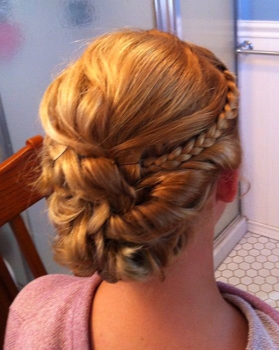 Hairstyles and Women Attire: Medium Brunette Homecoming Hairstyle