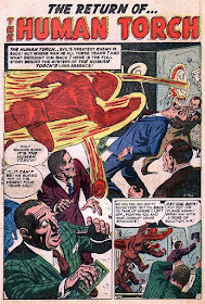 Young Men 24 Human Torch page 1: 'Holy smokes!' in dialog