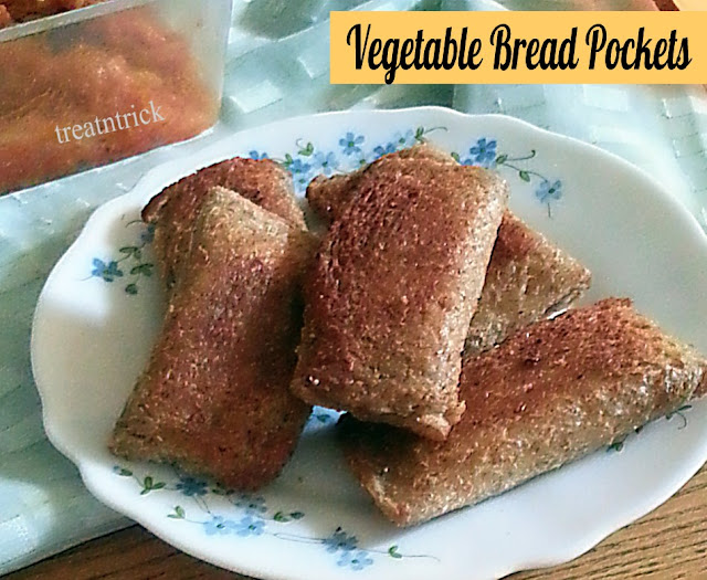 Vegetable Bread Pockets Recipe @ treatntrick.blogspot.com