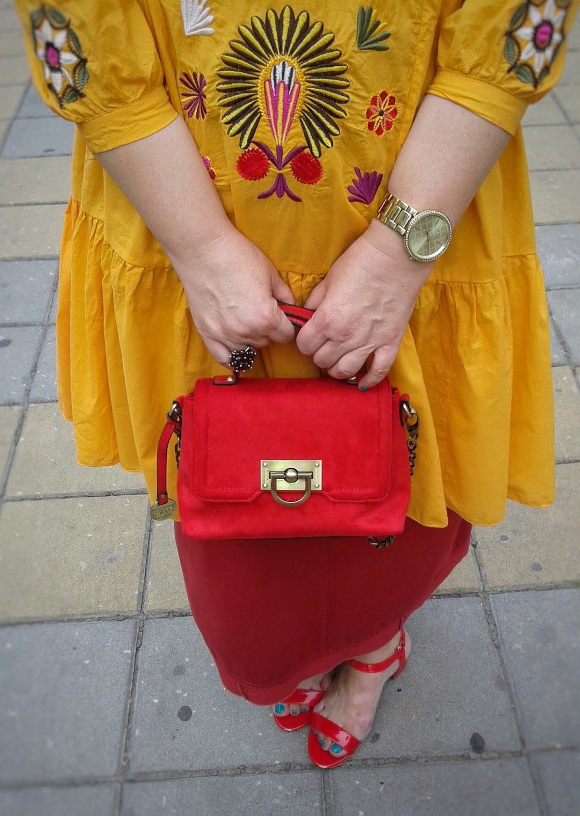 VESNA Zaful orange dress