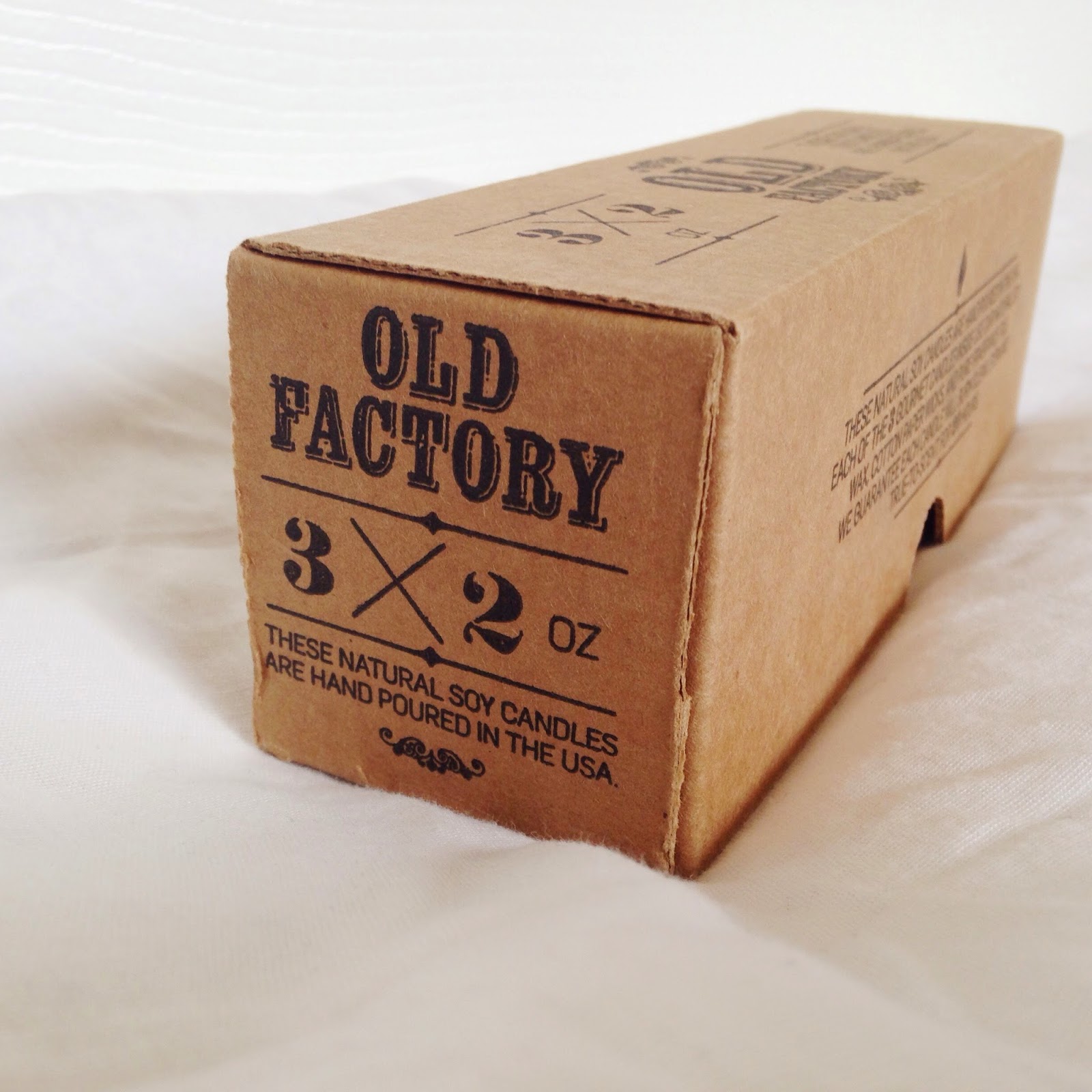Old Factory Candle Review: Coffee Shop scented candles in their adorable packaging