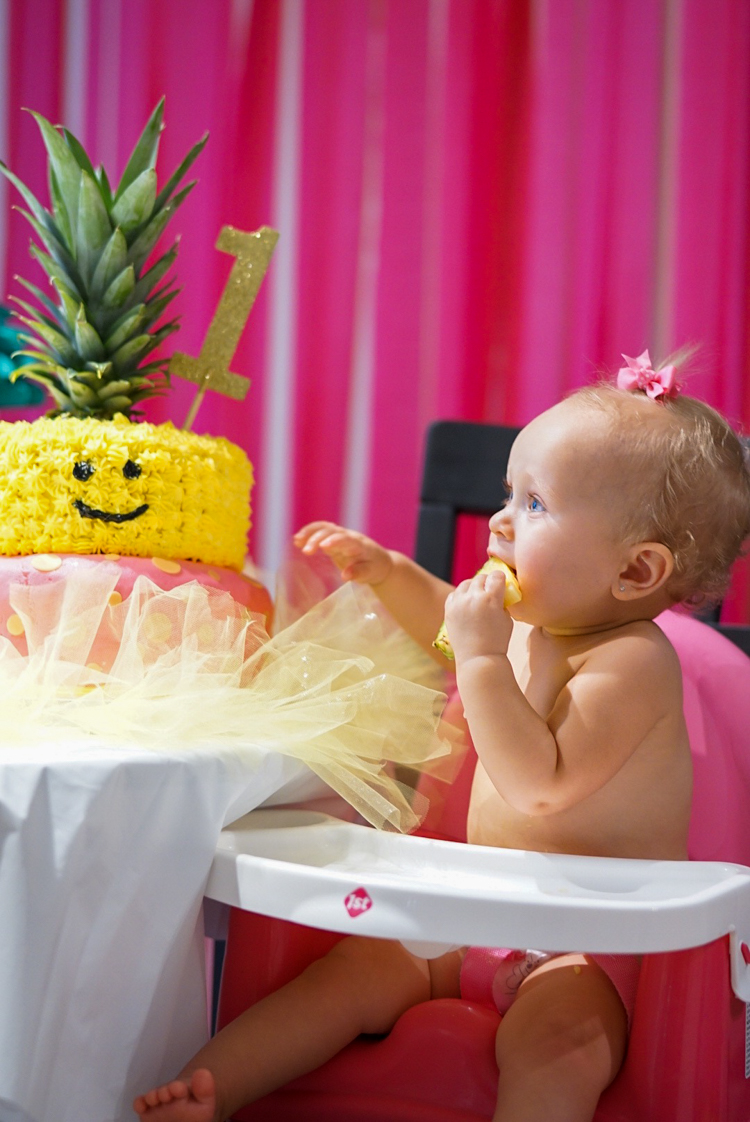 Pineapple Cake Themed First Birthday