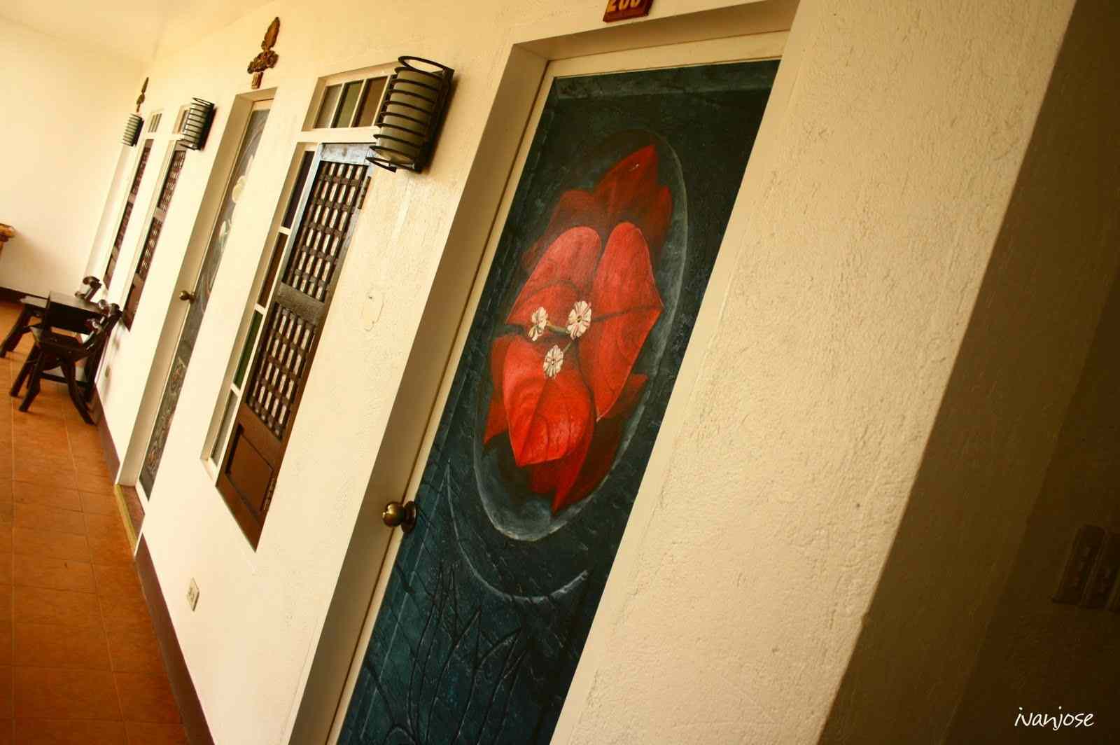 Hand-painted doors in Sarangani Highlands in Mindanao
