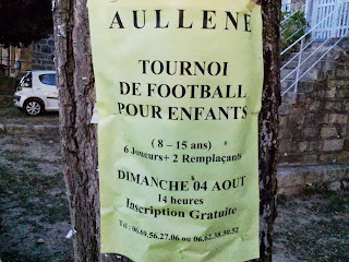 Aullène en Alta Rocca en Corse du sud : tournoi de foot des enfants