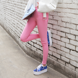 [Stylenanda] Pastel Colored High waist Skinnies KSTYLICK