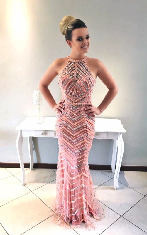 vestido sereia rose madrinha