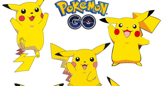 Vector Clipart Pikachu 5 Poses Pokemon Go Vector