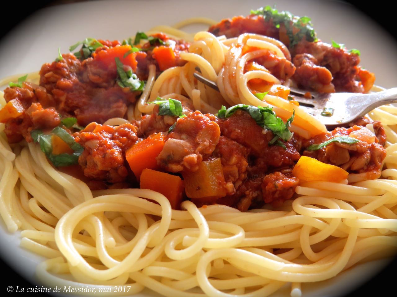 La cuisine de Messidor Sauce à spaghetti au tempeh