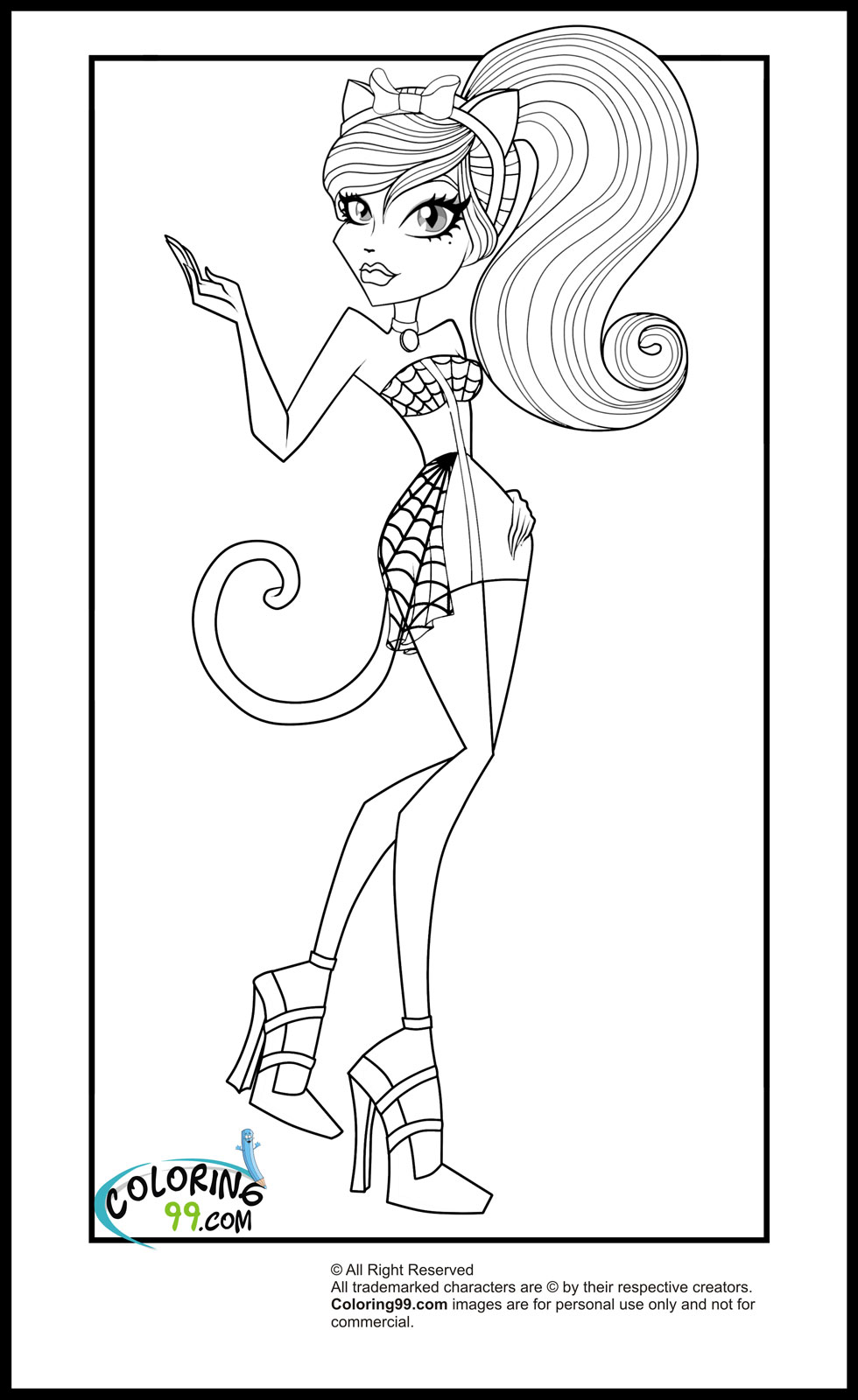 Download Monster High Travel Scaris Coloring Pages | Minister Coloring