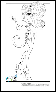 monster high scaris catrine demew coloring pages