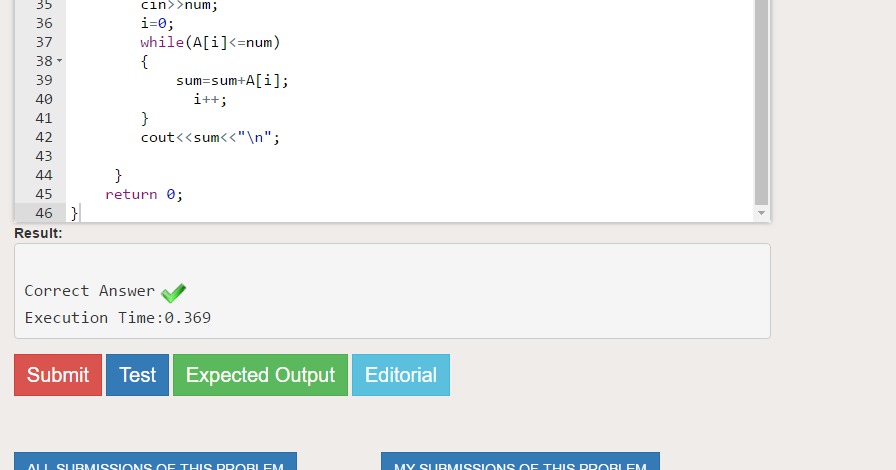 Geeksforgeeks Solution For " Sum of all prime numbers between 1 and N.