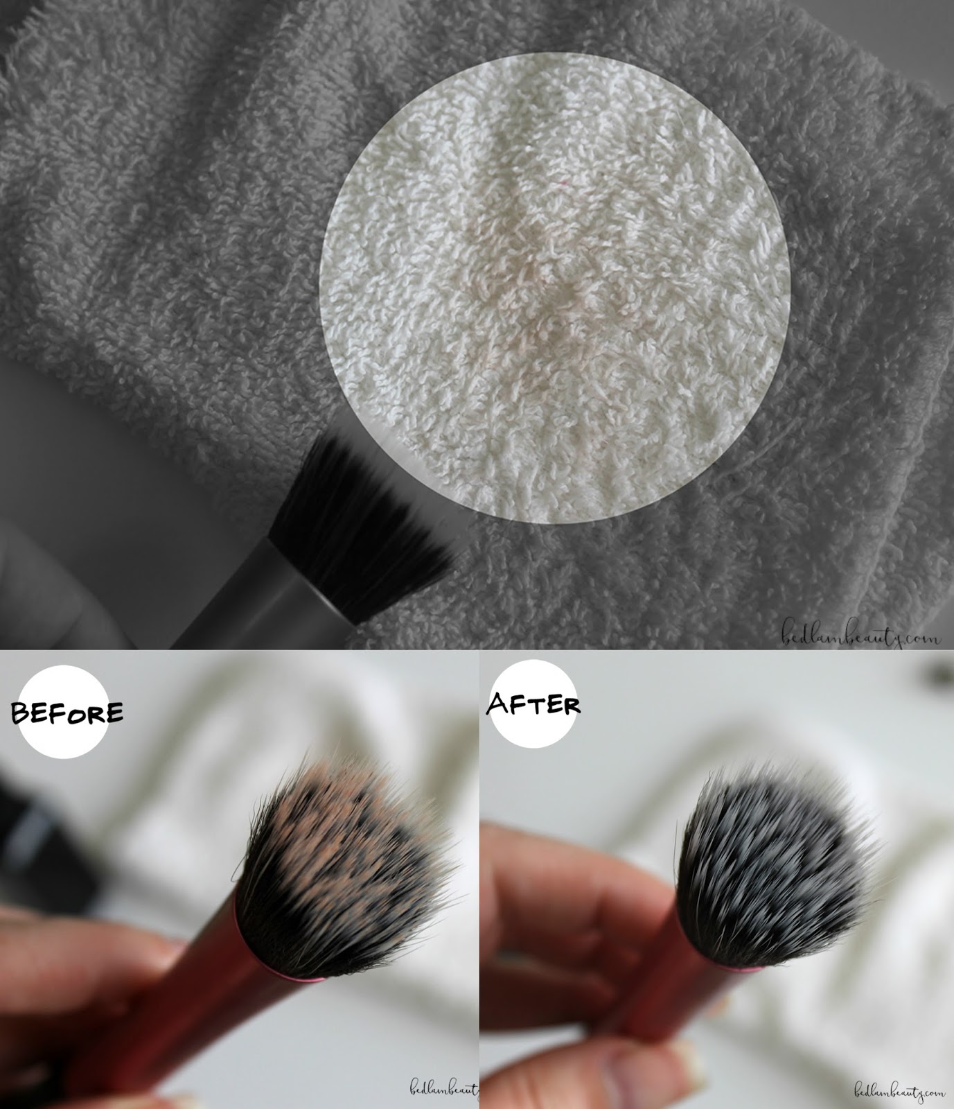 How I clean my makeup brushes, Elf Daily Brush Cleaner