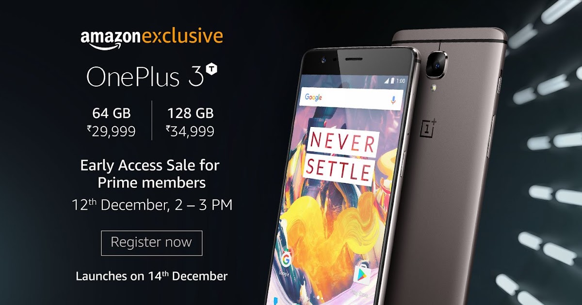 Buy OnePlus 3T on Flipkart, Amazon, Snapdeal Price Rs 29,999 ( 64GB