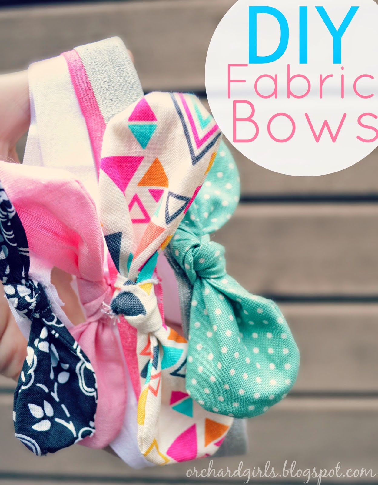 DIY Fabric Bows and headbands