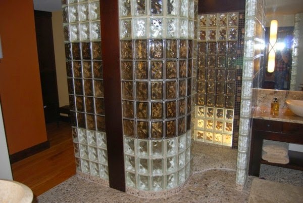 Glass blocks for shower – 44 great pictures!
